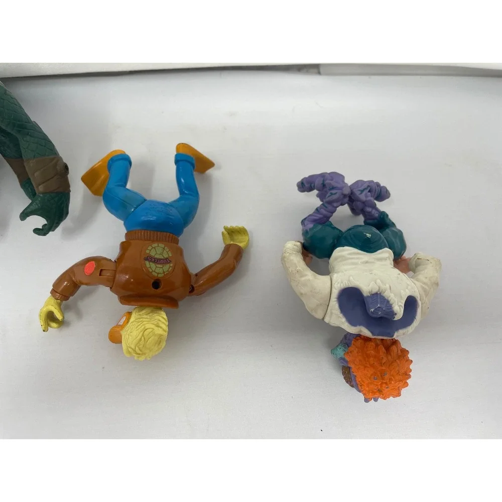 Vintage TMNT Villains Lot – Leatherhead, Ace Duck,‎ Mutagen Man – 1989-90